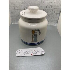 Rae Dunn Disney Pixar RATATOUILLE Canister With Remy And Chef Hat Handle NEW
